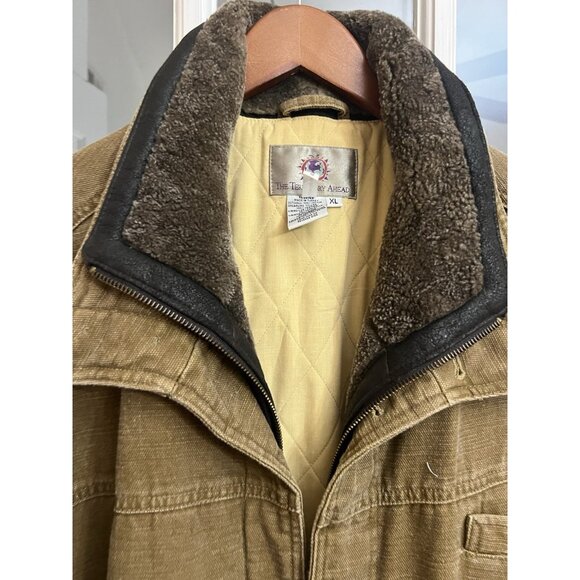 THE TERRITORY AHEAD Men’s Lined Barn Chore Jacket Coat Size XL Brown - Picture 4 of 8